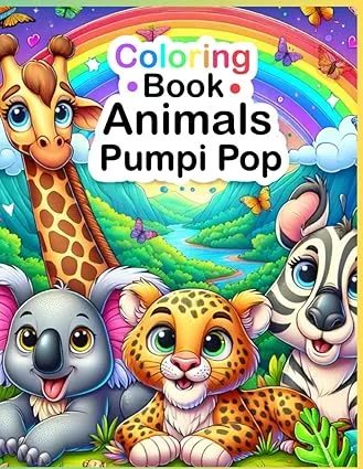 Coloring Book Animals Pumpi Pop for Kids